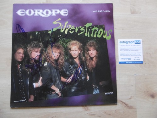 Europe band autografi - band,