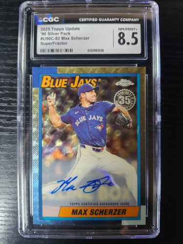 2025 topps chrome max scherzer - max,