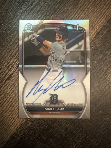 Bowman chrome draft max clark - bowman,