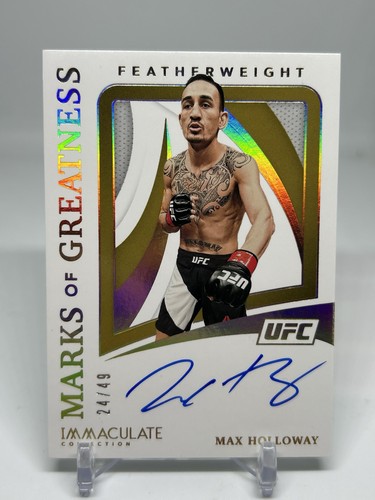 Max holloway auto 2021 ufc - auto, /49